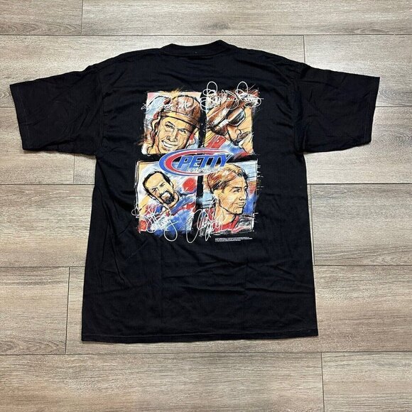 Vintage Richard Petty T Shirt Size L Enterprises 4 Generations NASCAR Estate 00s - Picture 2 of 8